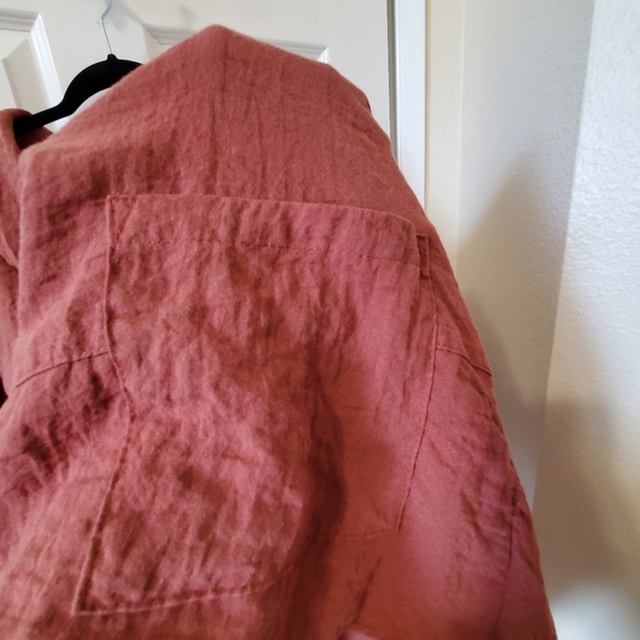 CMC Dusty Mauve Cowl Neck Loose Fit Half Sleeve Blouse Women's Size XL - Picture 3 of 8